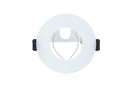 EVOFIRE FIRE RATED DOWNLIGHT 70MM CUTOUT IP65 WHITE ROUND +GU10 HOLDER & INSULATION GUARD