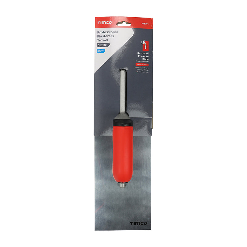 Professional Plasterers Trowel - Stainless Steel 5 x 18"