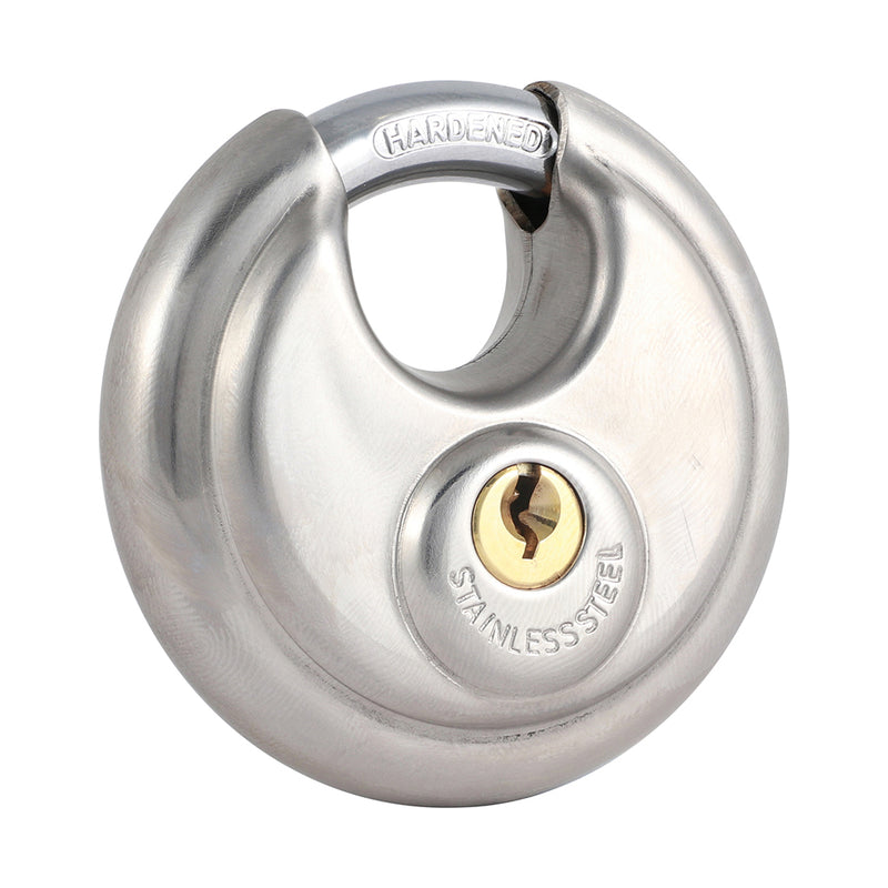 Disc Padlock - A2 Stainless Steel 70mm
