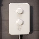 E2 APL Aqualisa Electric shower with 3 Mode Handset 8.5kW Multifit White