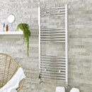 Straight Towel Rail - 600mm x 1200mm - Chrome