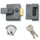 Yale 85 Deadlocking Nightlatch - Grey - 40mm Backset