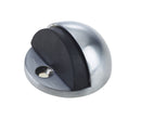 Oval Floor Mounted Door Stop - Satin Chrome