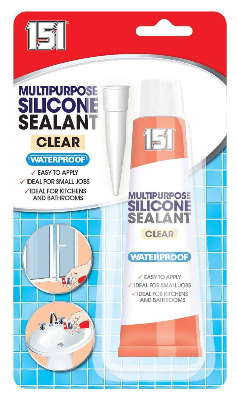 151 Multipurpose Silicone Sealant- 70g Clear