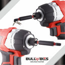 Bull Bits PZ3 25mm Impact Duty Screwdriver Drill Driver Bits Set + Free Bit Holder S2 Steel