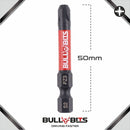 Bull Bits PZ3 50mm Impact Duty Screwdriver Drill Driver Bits Set