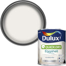 Dulux Quick dry Pure brilliant white Eggshell Metal & wood paint 750ml