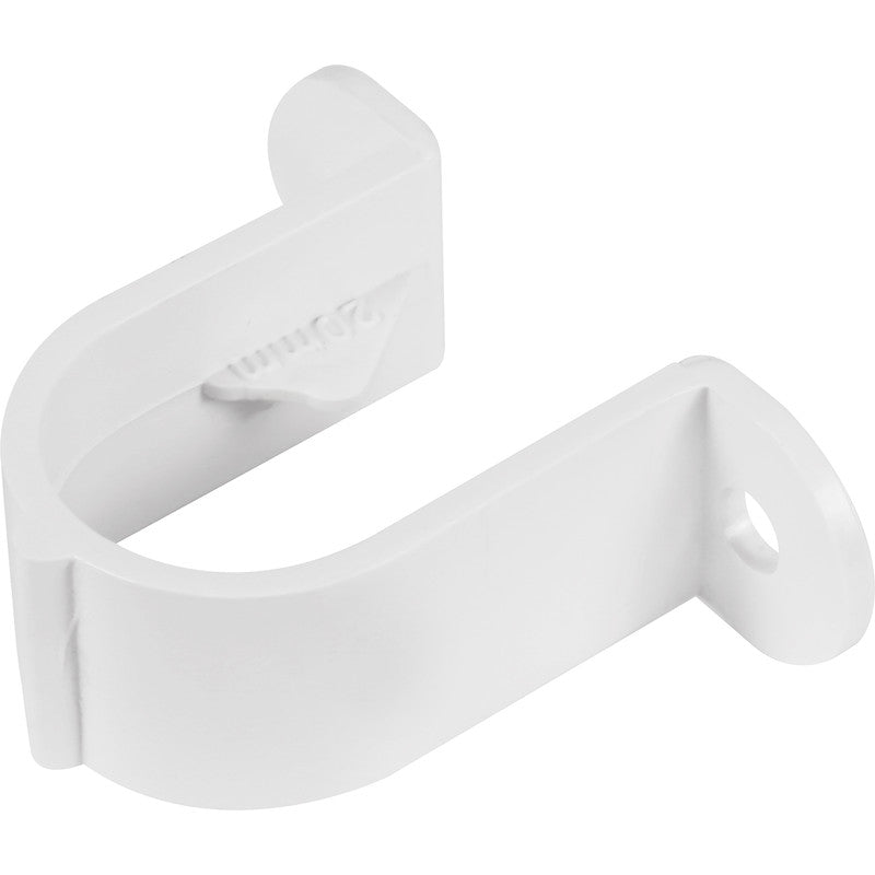 Overflow Pipe Clip 20mm White