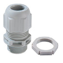 Wiska GLP20 20mm IP68 Compression Gland with Locknut Grey