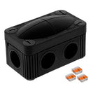 Wiska COMBI 206 PVC Adaptable Box with Wago Terminals Black IP66