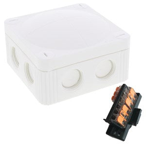 Wiska COMBI 308 PVC Adaptable Box with Wago Terminals White IP66