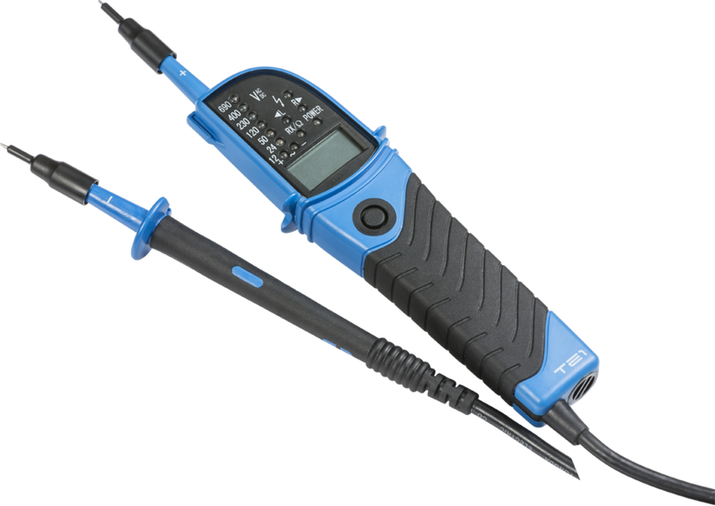 IP64 CAT III 2-Pole Tester with LED and LCD Display