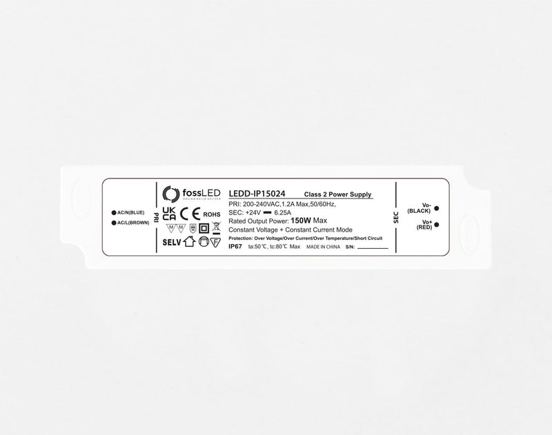 150W 24V Non Dimmable Constant Voltage Driver