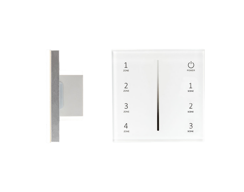 4 Zone - Single Colour RF & DMX Wall Touch Dimmer