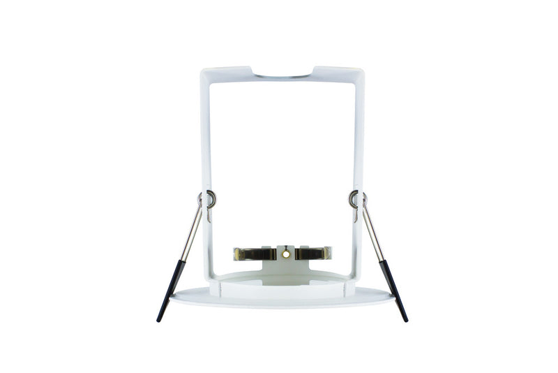 EVOFIRE FIRE RATED DOWNLIGHT 70MM CUTOUT IP65 WHITE ROUND +GU10 HOLDER & INSULATION GUARD