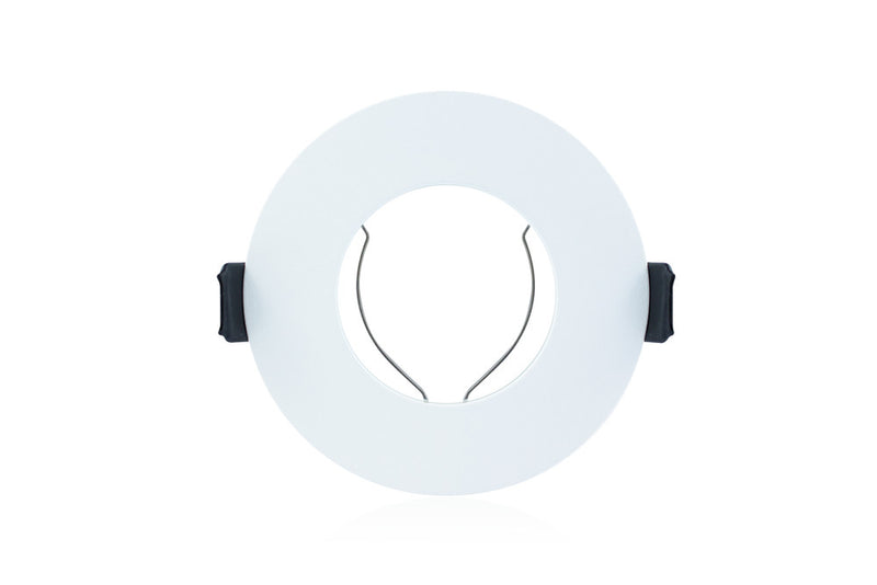 EVOFIRE FIRE RATED DOWNLIGHT 70MM CUTOUT IP65 WHITE ROUND +GU10 HOLDER
