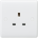 Curved Edge 13A 1G Unswitched Socket