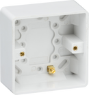 Single 35mm Pattress Box with Earth Terminal