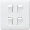 Curved Edge 10AX 4G 2-Way Switch (on single plate)