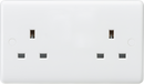 Curved Edge 13A 2G Unswitched Socket