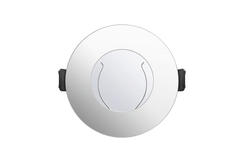 EVOFIRE FIRE RATED DOWNLIGHT 70MM CUTOUT IP65 POLISHED CHROME ROUND + GU10 HOLDER