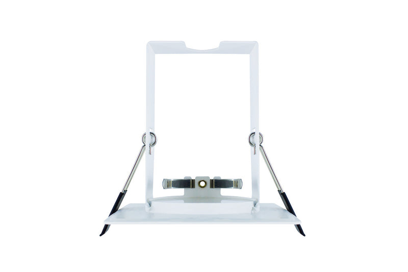 EVOFIRE FIRE RATED DOWNLIGHT 70MM CUTOUT IP65 WHITE SQUARE +GU10 HOLDER & INSULATION GUARD