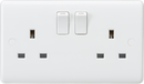 13A 2G DP Switched Socket with twin earths - ASTA approved