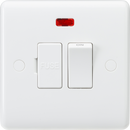 Curved Edge 13A Switched Fused Spur Unit with Neon