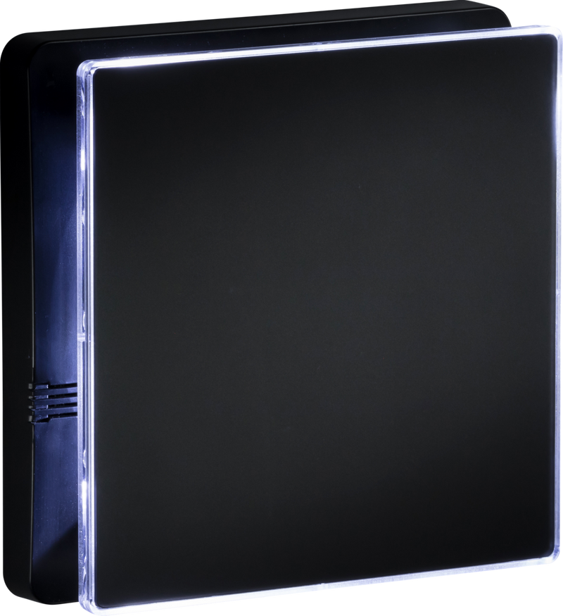 Black - 100mm/4" LED Backlit Extractor Fan with Overrun Timer