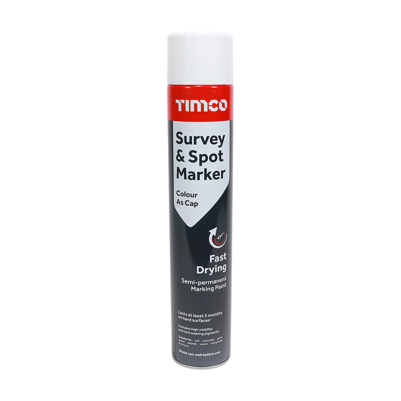 Survey & Spot Marker - White 750ml