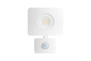 COMPACT TOUGH FLOODLIGHT WITH PIR OVERRIDE IP64 1800LM 20W 3000K 110B NON-DIMM 90LM/W - WHITE