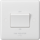 Curved Edge 10AX 3-Pole Fan Isolator Switch