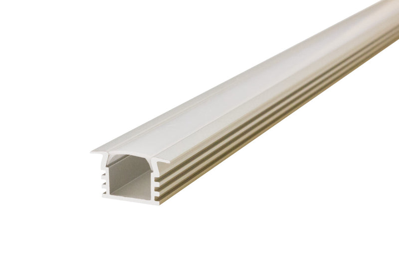 Profile Aluminum Recessed 2mtr Frosted Diffuser IP65