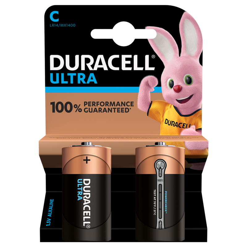 Duracell Ultra C LR14 Batteries | 2 Pack