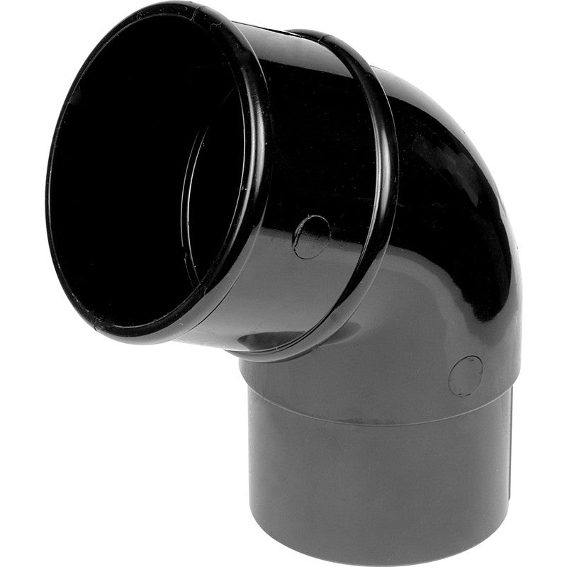 Downpipe 68mm Offset Bend 112.5° Black