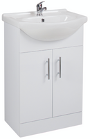 White 550mm Vanity Unit & Basin