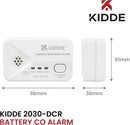 Kidde 2030-DCR Compact 10 Year Life Carbon Monoxide Alarm with AA batteries