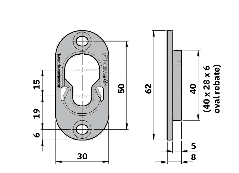 Button-fix Type 1 Metal - Fix & Button