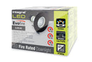 EVOFIRE FIRE RATED DOWNLIGHT 70MM CUTOUT IP65 BLACK ROUND +GU10 HOLDER