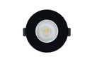 EVOFIRE FIRE RATED DOWNLIGHT 70MM CUTOUT IP65 BLACK ROUND +GU10 HOLDER