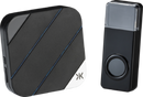 Wireless plug in door chime - black