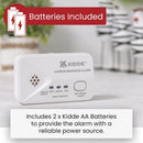 Kidde 2030-DCR Compact 10 Year Life Carbon Monoxide Alarm with AA batteries
