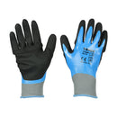 Waterproof Grip Gloves - Sandy Nitrile Foam Coated Polyester - X Large