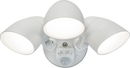 110-230V IP65 Triple Head White 30W Security Floodlight with PIR, Sensor, CCT and Manual Override