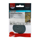 M8 x 40 Penny / Repair Washers - Zinc - Pack of 4
