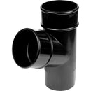 Downpipe 68mm Tee Branch 122° Black