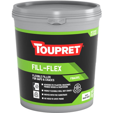 Toupret Fibacryl Fill & Flex Gap & Crack Fibre Filler 1KG