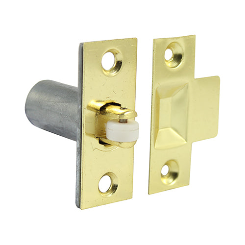Adjustable Roller Catch - Electro Brass - 39mm