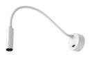 Cygnet 2W Wall Mounted Adjustable Neck LED Reading Light Polar White 4000K