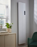 Electric Aluminium Panel Heater - 1500W Vertical - 1600 x 453mm - White